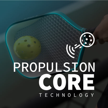 Infographic for the JOOLA 3S paddle line showing the JOOLA Propulsion Core technology icon.