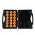 White Background Image: JOOLA Tour Case open revealing 18 training balls and lining for where your rackets would go